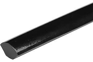 XQZMD Flexible Viertelstab, Selbstklebende TPE Quadrant Zierleiste, Wasserdichte Zierleiste für Wandkanten, Schrankkanten, Deckenkanten, Arbeitsplatten (L-Schwarz 5M)