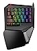 Price comparison product image Single-Handed Mini Mechanical Gaming Keyboard Keypad for Windows PC One Hand Wired Mini Gamepad Gameboard FPS CF Gamer with 29 Programmable Keys Full RGB Backlit LED