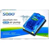 محرك هوائي مزدوج الإخراج من Sobo SB-348A بقوة 3 وات 2x4LT/دقيقة
