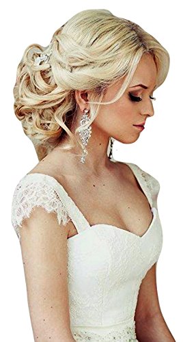 HAIR EXTENSIONS CURLY MESSY DRAWSTRING UPDO FULL BUN IN SWEDISH BLONDE