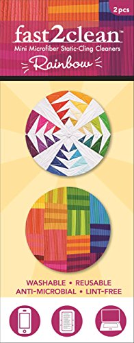 Preisvergleich Produktbild Fast2clean 2-piece Rainbow Mini Microfiber Static-cling Cleaners