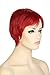 S-noilite® Fashion Short Full Wig Heat Resistant Synthetic Hair Wigs for Women (Croped Style, Dark Red)