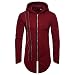 Produktbild Herren Herbst Winter Feste Farbe Lange Ärmel Reißverschluss Splicing Hoodies Sweatshirt Tracksuits