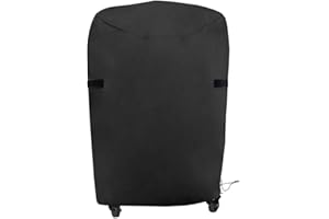 PRIKSIA Kettle BBQ Cover Small Barbecue Cover Waterproof Heavy Duty 420D Outdoor Round BBQ Cover 77x90cm