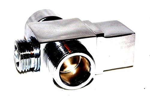 3-Wege Aufputz Umsteller Umschalt Ventil Umsellventil Umschaltventil 3/4 iG zu 3/4 AG mit 1/2 Zoll AG Ausgang für Schlauch Neu & OVP - 5