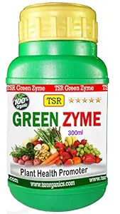 TSR Garden Store Organic Green Zyme Liquid Fertilizer 300 ml with Seaweed Extract for Plant Health, enriched Mix with All Essential nutrients for Plants