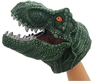 24x7 eMall Dinosaur Hand Puppet Toys,Soft Rubber Realistic Raptor Dinosaur Head Tyrannosaurus Rex T-Rex