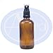 100ml AMBER GLASS Bottle with Black ATOMISER Spray. Essential Oil / Aromatherapy Use.