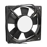 SODIAL(R) 220-240V 120x120x25mm Ventilateur de refroidissement carre Noir