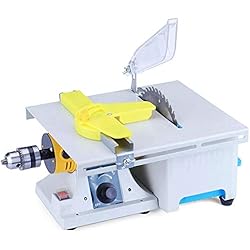 Kacsoo Machine de polissage de bijoux améliorée, Kit de scies à bijoux pour mini table ， Tampon de banc de polisseur de roche pour le travail du bois en métal gemme avec accessoires complets