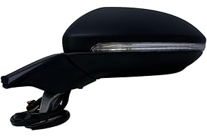 ‎SPIEG REAR VIEW MIRRORS Spieg Außenspiegel Links für 2013-2020 Volkswagen Golf 7 Elektrisch Einklappbar, Umfeldbeleuchtung, Schwarz, 9 PIN