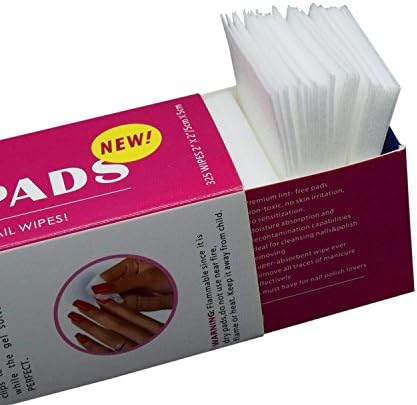 Lint Free Nail Wipes - Cotton Pads Prep Clean Nail Art Polish Quick Remover 325pcs Soft Absorbent Polish Gel Acrylic Cleaner Tips Cotton Pads Paper