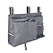 Produktbild Aolvo Nachttisch-Organizer mit 8 Taschen für Schlafsaal/Etagenbett / Krankenhausbett/Kinderbett / Autositz/Kinderwagen / Laptop-Telefon (Türkis), grau