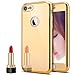 Produktbild iPhone 7 Hülle,iPhone 8 Hülle,iPhone 7 / 8 Silikon Hülle Spiegel,Ukayfe [Full-Body 360 Coverage Protective] iPhone 8 / 7 Schutzhülle 360 Grad Hülle + Panzerglas Schutzfolie,Überzug Mirror Effect Soft TPU Case Spiegel Hülle für iPhone 7 / 8 Handyhülle Front + Back Rundum Double Beidseitiger Stoßdämpfend Transparent TPU Silikon Schutz Schutzhülle Silikonhülle Handy Gürtel Tasche Hülle Case Cover Fall-Abdeckung Etui Bumper Schale für Apple iPhone 8/iPhone 7 - Gold