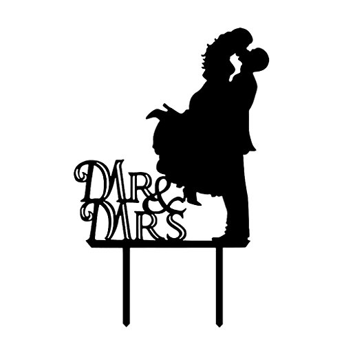 QHGstore Herr Frau, Verlobung, Hochzeit Vorschlag Love Party-Kuchen-Deckel-Dekoration - 2