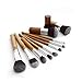 Jiam Premium Professional Natural Bamboo Handles Super Soft Bristles 11 pcs Makeup Brush Set/Face Powder/Concealer/Eyeshadow/Blending/Contour/ Eyeliner Lip Brush Tool