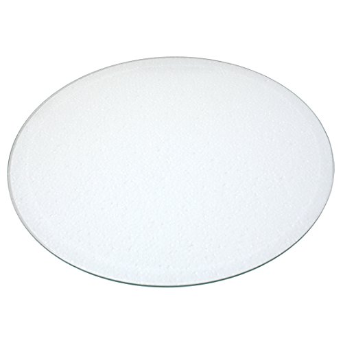 Preisvergleich Produktbild Glasbodenplatte rund, Facettschliff für Kaminbesteck