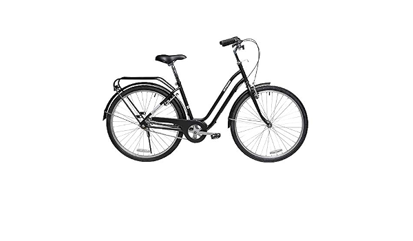 Retro bici nera, bici da strada urbane in acciaio al carbonio ad alta  durezza all'aperto, biciclette monoparentali da uomo/donna da 26\