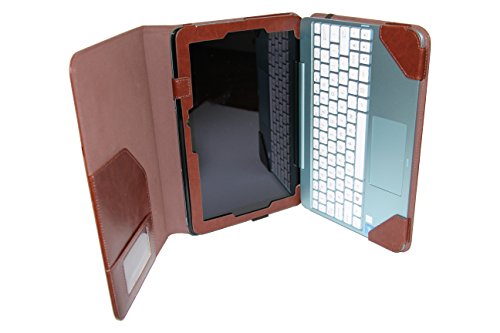 mCoque hohe Qualität PU Ledertasche für 10,1″ ASUS Transformer Book T100HA (einschließlich eines separaten Tastatur-Kasten) – Braun - 6