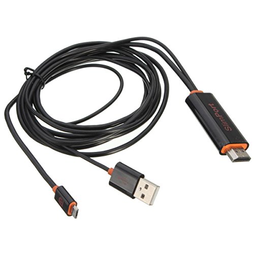 ELEGIANT Slimport zu HDMI Adapter HDTV TV Video Adapter Viedo Konverter USB Kabel Cable für LG G4 G3 G Flex Nexus 4 5 7 ASUS PadFone Infinity / New PadFone Infinity usw - 6