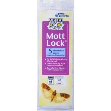 Aries MottLock Klebefallen gegen Lebensmittelmotten 5er Pack