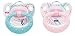 2 NUK Classic Happy Days Silicone Air Natural Soothers Size 3, 18-36m
