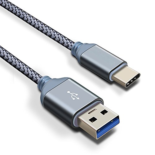 Honor 8s USB C Ladekabel, USB C Kabel zu USB 3.0, Higoo 2M [6.6FT] Schnelles Ladekabel Durable Nylon Geflochtenes Kabel Reversible Ladekabel für Honor 8 V8 V8 Max V9 Note8 Magic Grey
