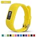 Produktbild Bemodst Uhrenarmbänder für Garmin Vivofit 3 Smartwatch, Silikon Ersatz Armband Garmin Vivofit3 Sport Uhrenarmband für Männer Frauen (Gelb)