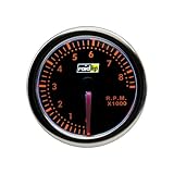 Inklusive Einbaumaterial Raid HP 660256 Drehzahlmesser, Zusatzinstrument Night Flight Rot