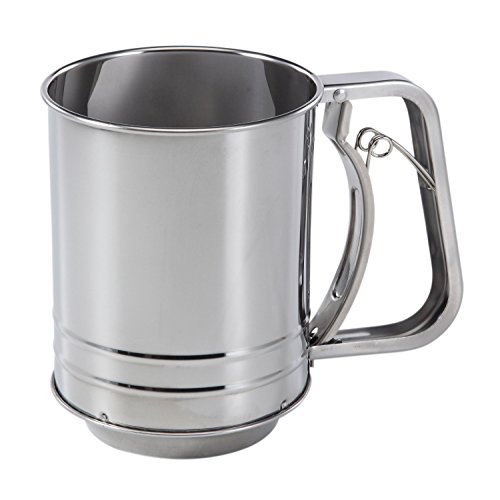 Mehlsiebe,EONPOW Küche Backen Metall Trigger Griff Mehl Zucker Masche Filter Mehlsiebe