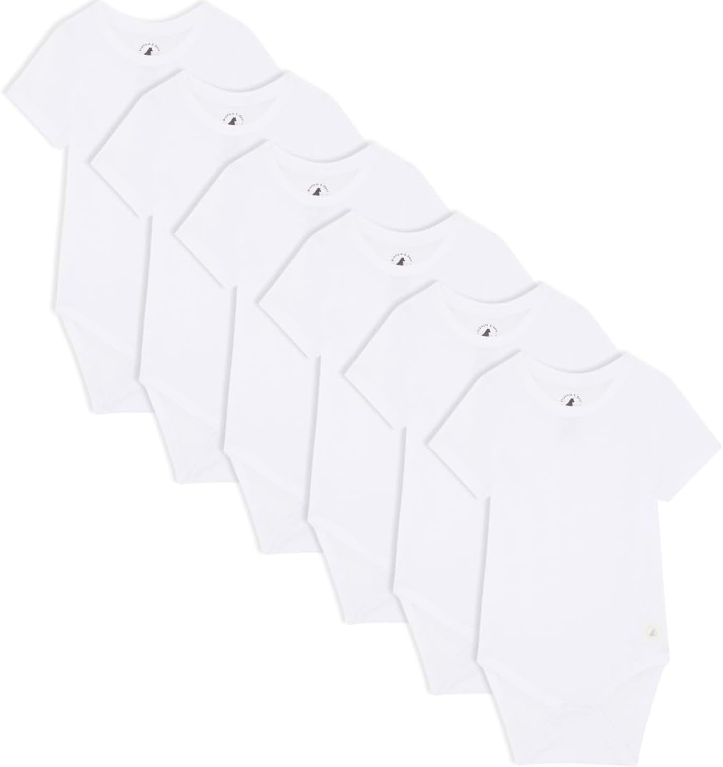 Bramble & Bear Body Bebé Manga Corta/Largo Pack de 3/6 - Body Bebé Unisex de Algodón Orgánico para Bebés de 0 a 3 años