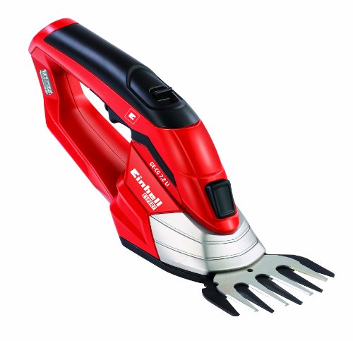 Einhell Akku Gras- und Strauchschere GE-CG 7,2 Li (7,2 V/1300 mAh, max. 85 min Betriebszeit, Schnittbreite Grasmesser/Strauchmesser 85/130 mm)