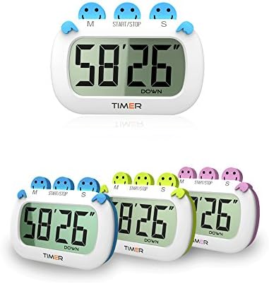 Digital Multifunctional timer Timer with Premium Magnetic Backing for Cooking, Baking and More (Loud Alarm, Countdown)