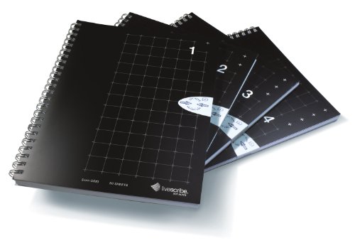 Cuadernos sencillos Livescribe cuadriculados #1-4 (A5, 5,8