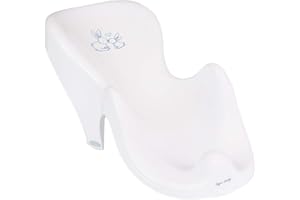 MON MOBILIER DESIGN Fauteuil transat de bain bébé plastique rigide Blanc Lapin