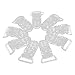 Resin Pacifier Holder Badge Dummy Clips Crafting Supplies 39 x 16mm Pack of 10 Clear