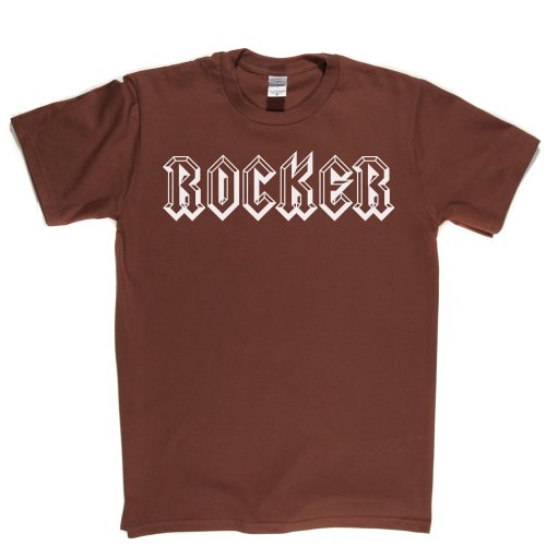 Rocker English British Heavy Metal Band T-shirt Braun
