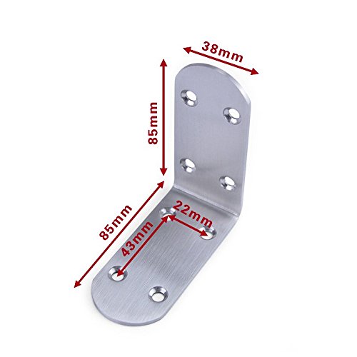 Preisvergleich Produktbild elegantstunning klammern 1St. Dick Edelstahl 90 Grad rechtwinklig Gelenkbefestigung
