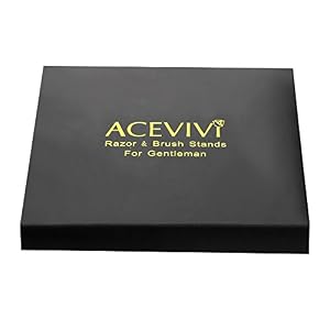 ACEVIVI Deluxe Chrome Razor and Brush Stands,Silver - Image 9