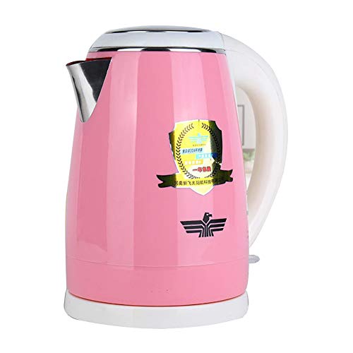 ANLEI Bouilloire lectrique A-903 Bouilloire lectrique en Acier Inoxydable 1500W 1.8L Anti-Sec Arrt Automatique Utilis pour Mnage Rose