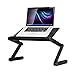 Produktbild Wokee höhenverstellbar Laptoptisch,Einfaches Tragen Tragbare Laptop Tischständer Einstellbare Multifunktionale Vented Laptop Halterung Notebooktisch für Bett und Sofa Betttisch Laptoptisch Computer Schreibtisch Tragbare Bett Tablett Buch Stand Lesen Halter (Schwarz)