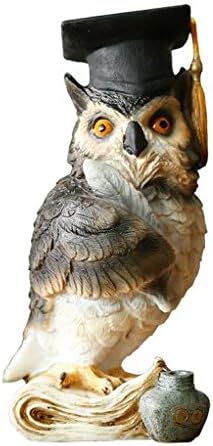 Decoresd The Simulation Of Animal Personality Owl Creative Room Decor Desk Bookcase Bedroom Decoration Home Furnishing A Single Doctor Cap,A, A Single Cap