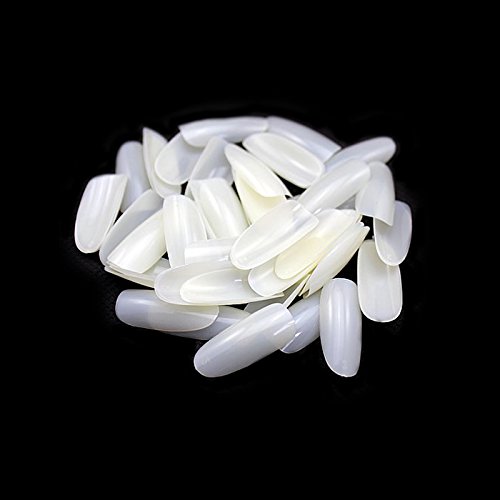 MAKARTT® ABS 500 oval Natural Full cover Fullwell False Nail tips Art Round
