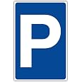 Panneau Parking Handicapé Aluminium/Dibond 200x300mm - Épaisseur 3mm - Résistant Aux Intempéries