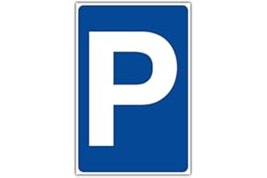 GESCHENKE-FABRIK Cartello "Parcheggio", in alluminio Dibond, 200 x 300 mm, 3 mm di spessore