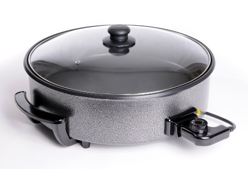 Elektrische Pfanne Ø 30/9 cm Pizzapfanne Partypfanne Elektropfanne Bratpfanne - 2