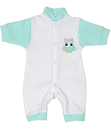BabyPrem Premature Baby Romper Playsuit Penguin Owl Clothes 1.5-5.5lb OWL P2
