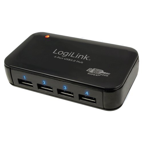 LogiLink 4-Port Hub USB 3.0 mit Netzteil