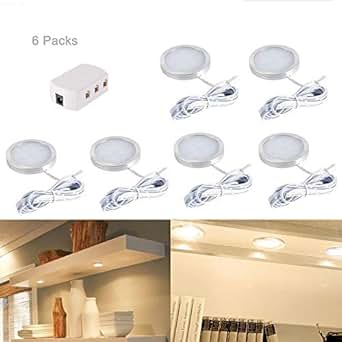6pcs Interior Led Roof Spot Lights Under Cabinet Lighting Fixture