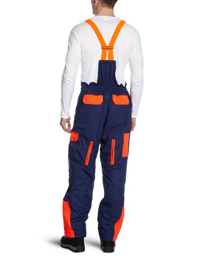 Watex 8-3700 Forst Latzhose, blau / leuchtrot - 2